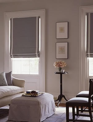 Roman blinds always look elegant and sophisticated. 